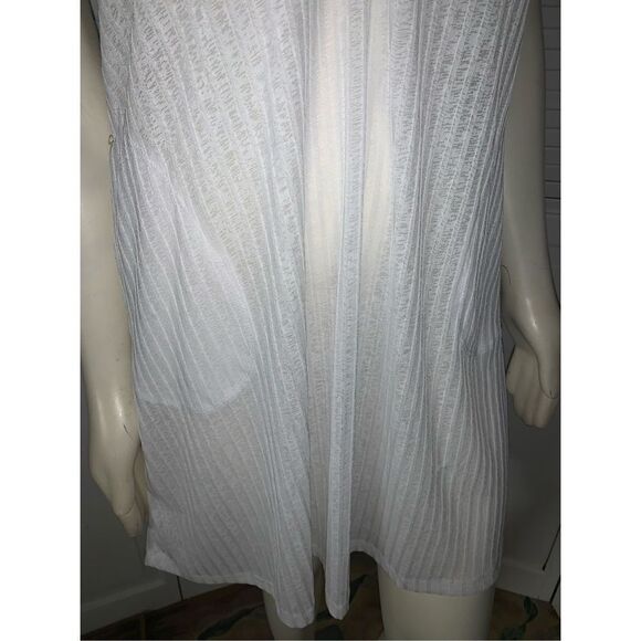 J Valdi Beachwear White Sleeveless Mini Dress Small - Picture 3 of 9